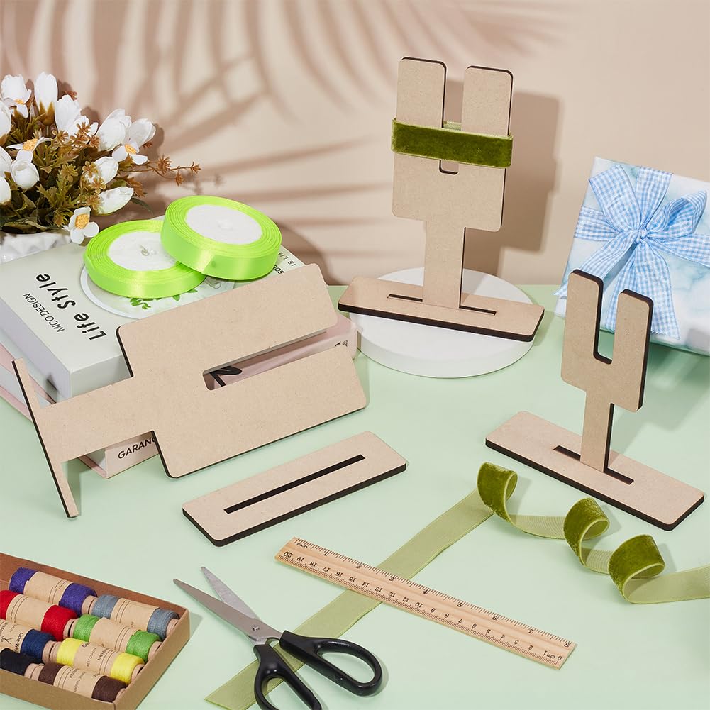 FINGERINSPIRE 3-Piece Bow Making Kit with Wooden Templates - DIY Hair Bows, Gift Wrapping, Corsage & Wreath Decorations - Perfect for Crafting, Weddings, and Home Decor