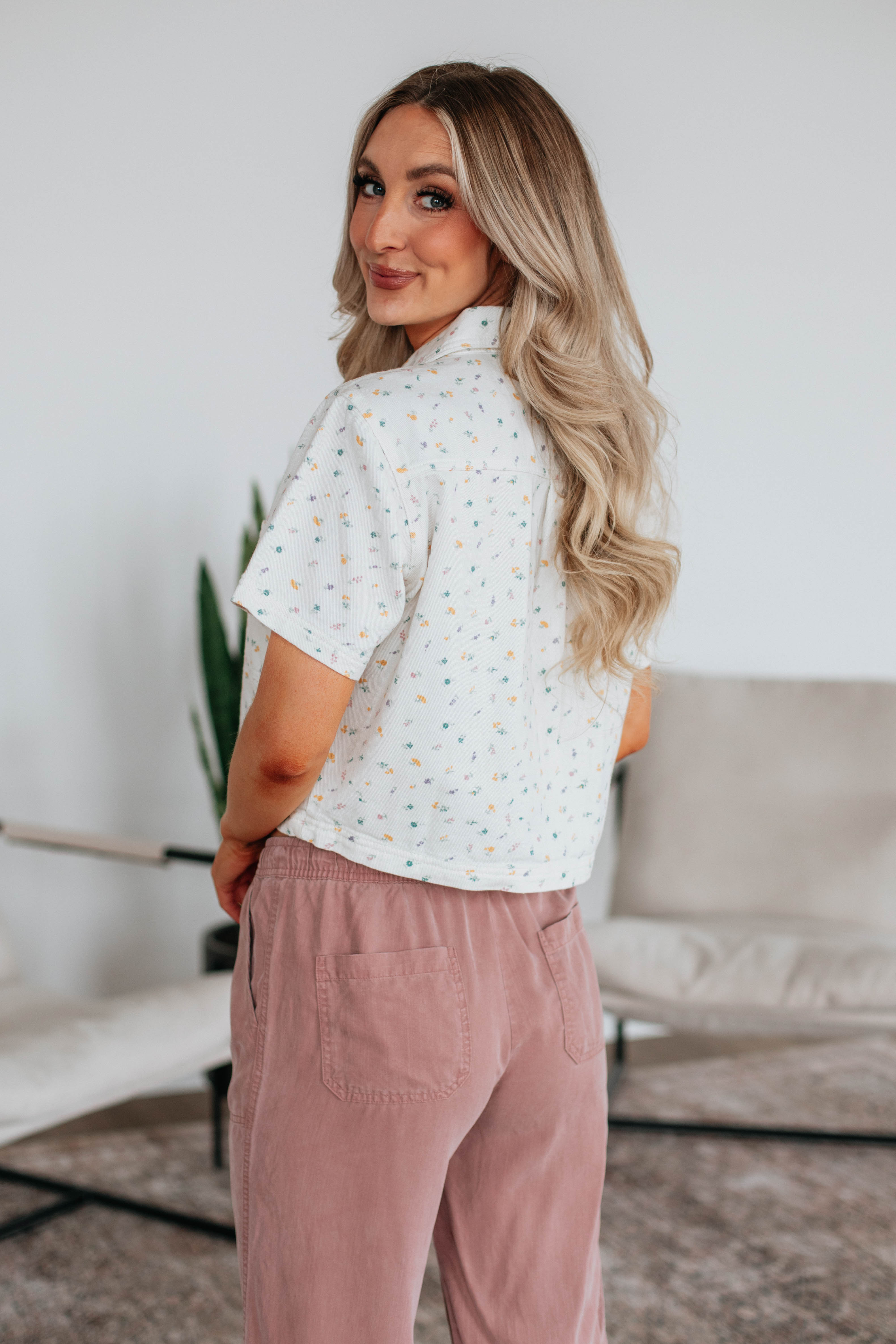 Buy Myself Flowers Top - Women's Floral Print Blouse for Casual Wear & Spring Outfits | Perfect for Dates, Office & Weekend Brunch