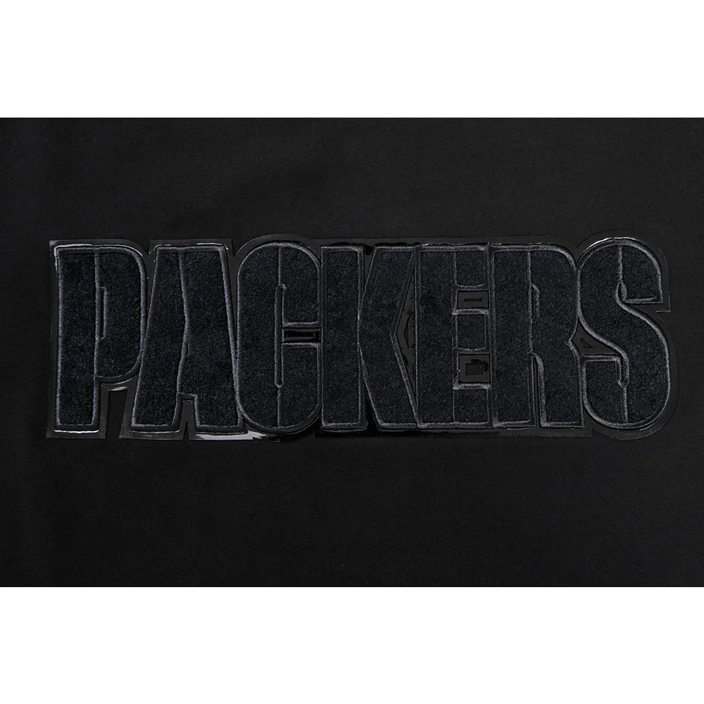 Men's Green Bay Packers Triple Black Short Sleeve T-Shirt - NFL Football Fan Jersey for Game Day, Tailgating & Casual Wear