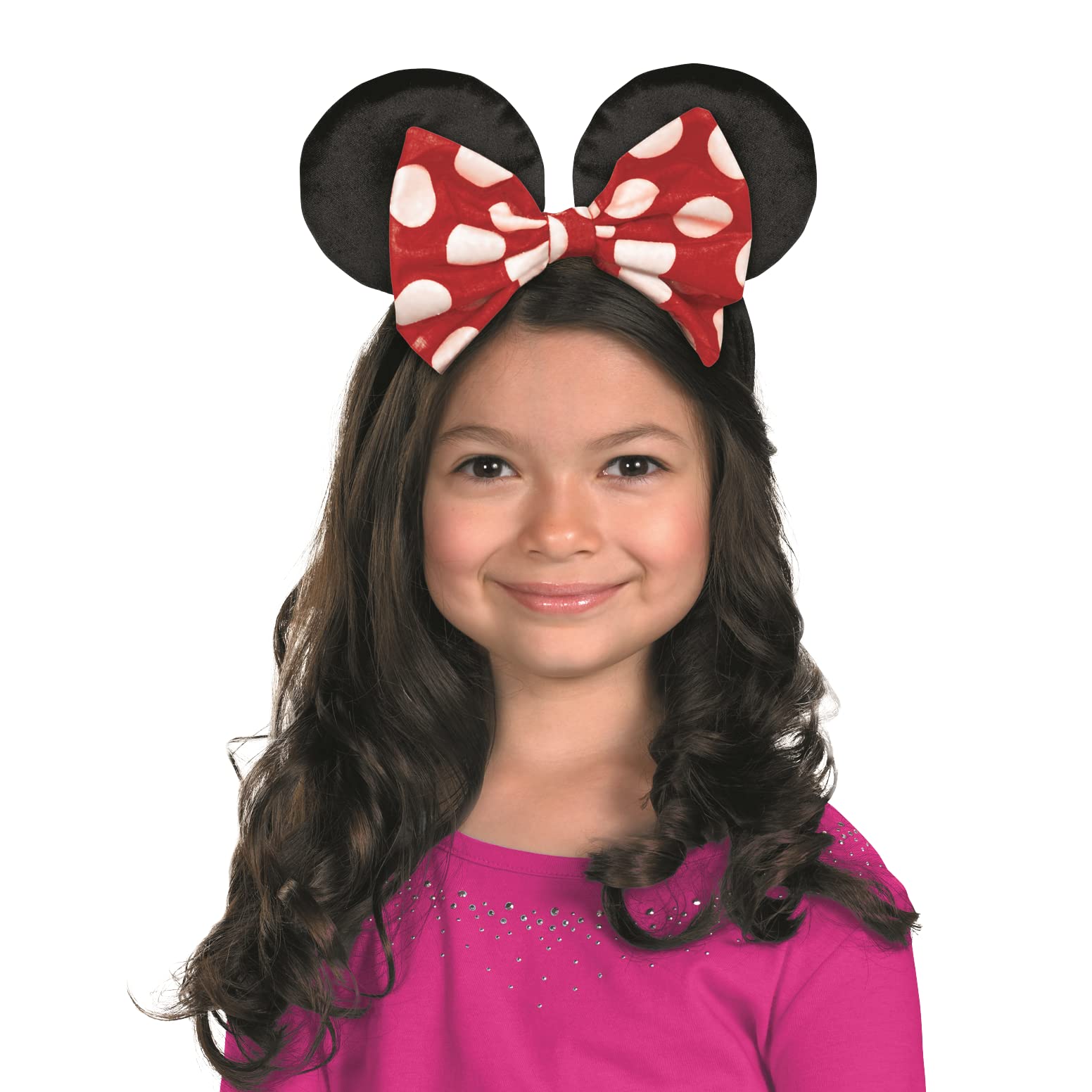 Disney Minnie Mouse Ears Headband for Girls - Cute Hair Accessory for Disney Theme Parks, Costume Parties & Dress Up Play
