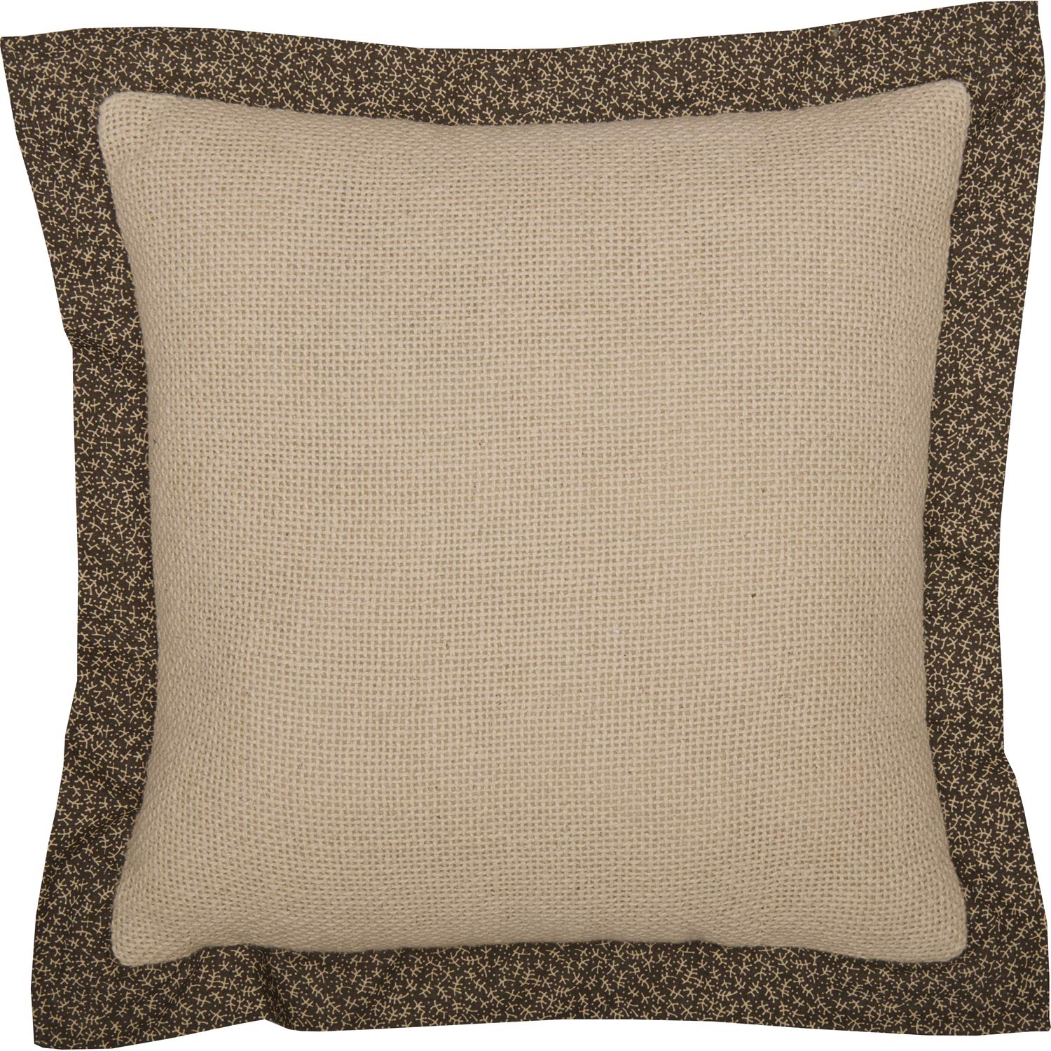 VHC Brands Kettle Grove Believe and Receive Pillow 12x12 Inch - Rustic Farmhouse Decorative Throw Pillow for Sofa, Bed, Living Room - Tan Country Primitive Home Decor Accessory