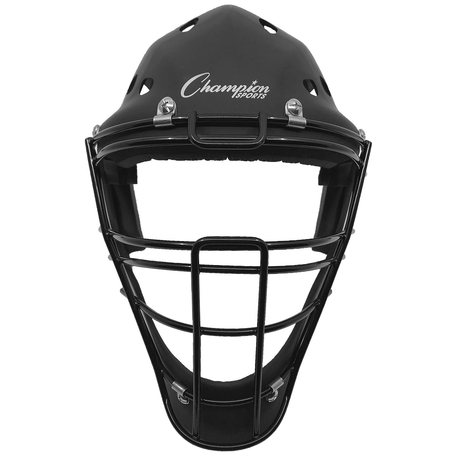 Champion Sports Hockey Style Catcher's Helmet Mask - Baseball & Softball Protective Gear for Catchers - Perfect for Youth & Adult Games, Practices & Training Sessions