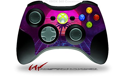 WraptorSkinz Decal Skin for XBOX 360 Wireless Controller - Synth Beach Design | Protective Cover | Easy to Apply | Perfect for Gaming, Collecting & Customization (Controller Not Included)
