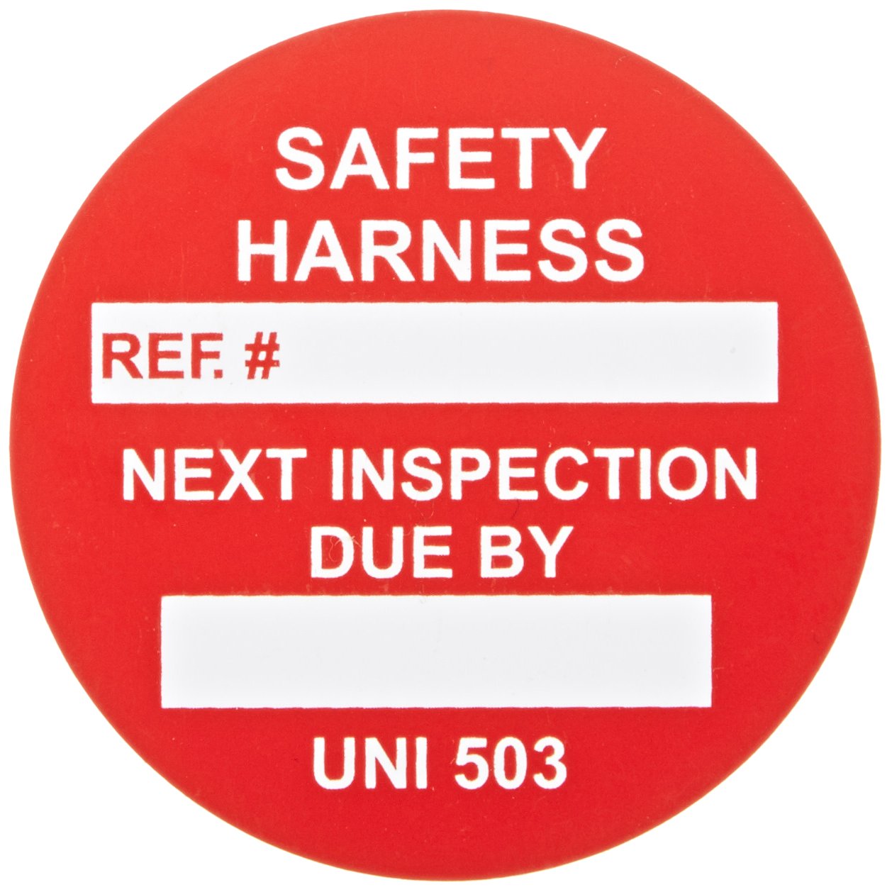 Brady UNI-UNI 503 Red Universal Safety Tag Inserts - 100 Pack (100 Tags) for Industrial Safety Harness Identification & Equipment Labeling - Perfect for Warehouse, Construction & Manufacturing Safety Compliance