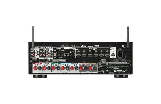Denon AVR-X1800H 8K Ultra HD 7.2 Channel AV Receiver with HEOS Built-in | Dolby Atmos, DTS:X | Wireless Streaming | Perfect for Home Theater & Gaming Setup