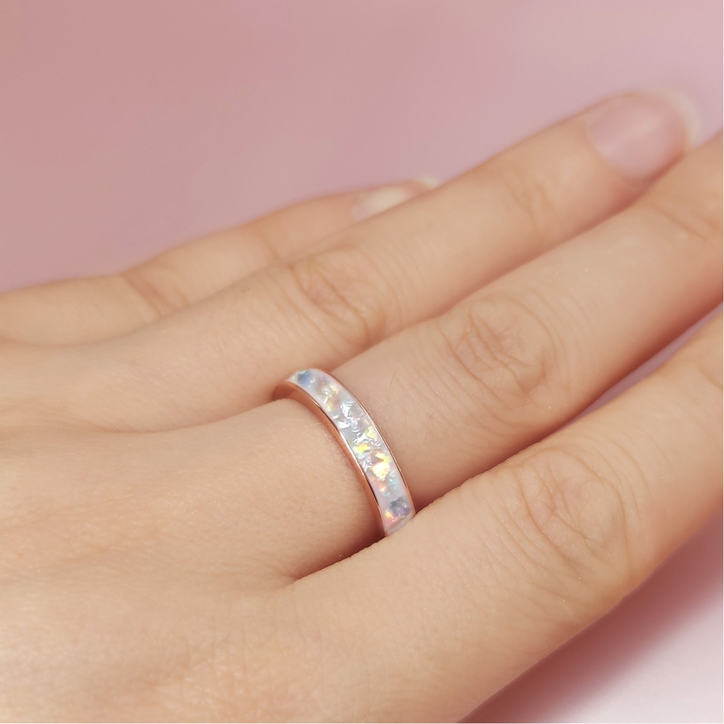 Eternal Bond: 4mm Solid Gold Men's Channel Ashes Ring for Wedding, Anniversary & Special Occasions