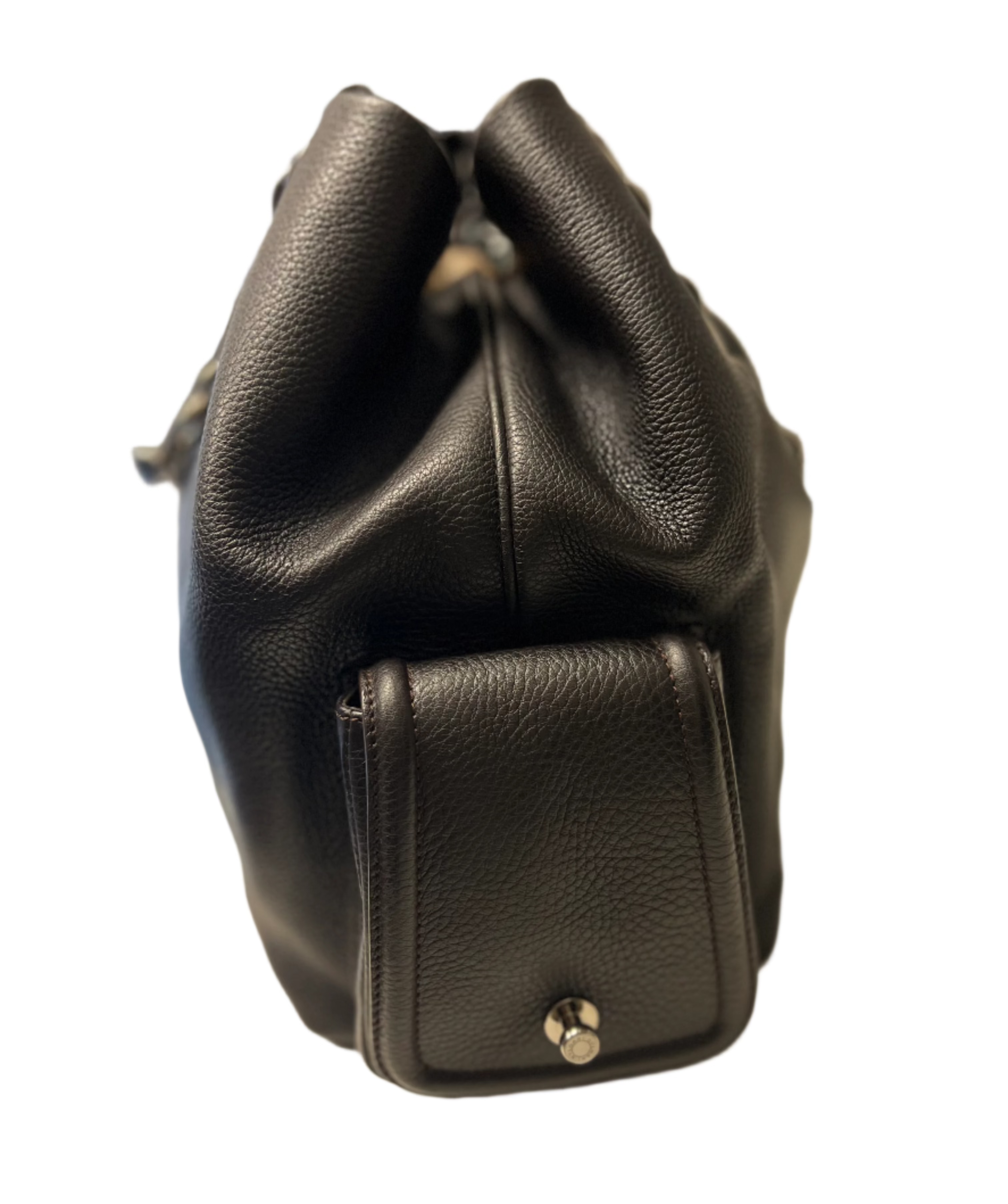 Bvlgari Chiara Collection Black Leather Handbag for Women - Luxury Designer Purse for Evening, Party & Special Occasions