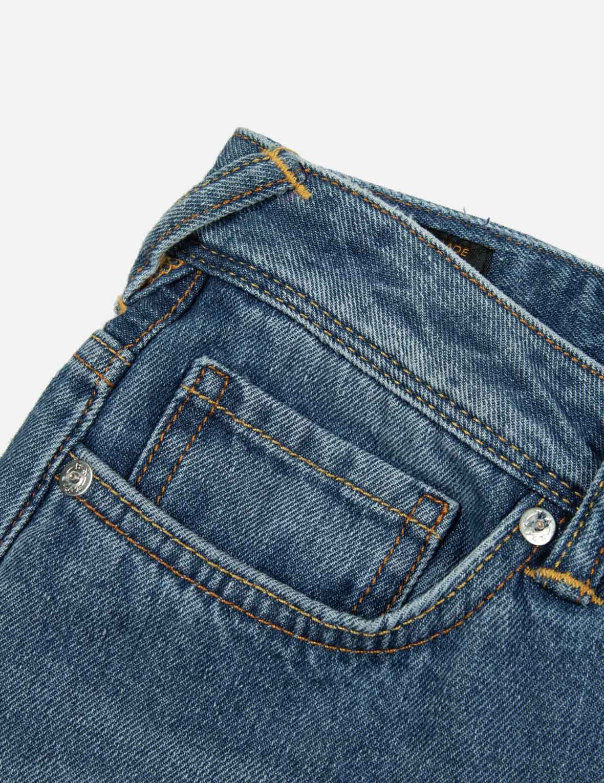 EVISU Osaka Daicock Print Relax Fit Jeans for Men - Vintage Japanese Denim Pants | Casual Wear & Street Style Fashion