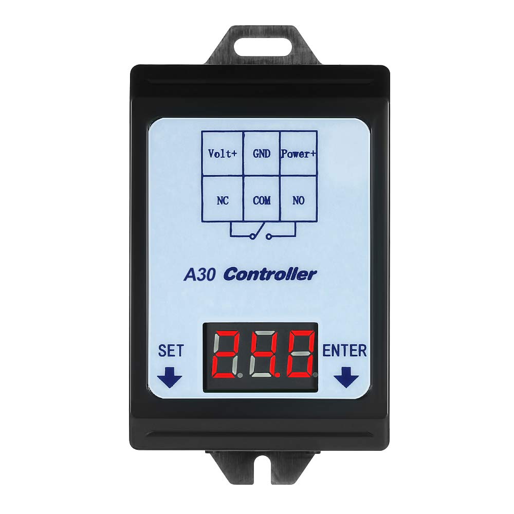 DC 6-80V Voltage Detection Charging Discharge Monitor Relay Switch Controller with Protective Case - Perfect for Solar Power Systems, Electric Vehicles & DIY Electronics Projects