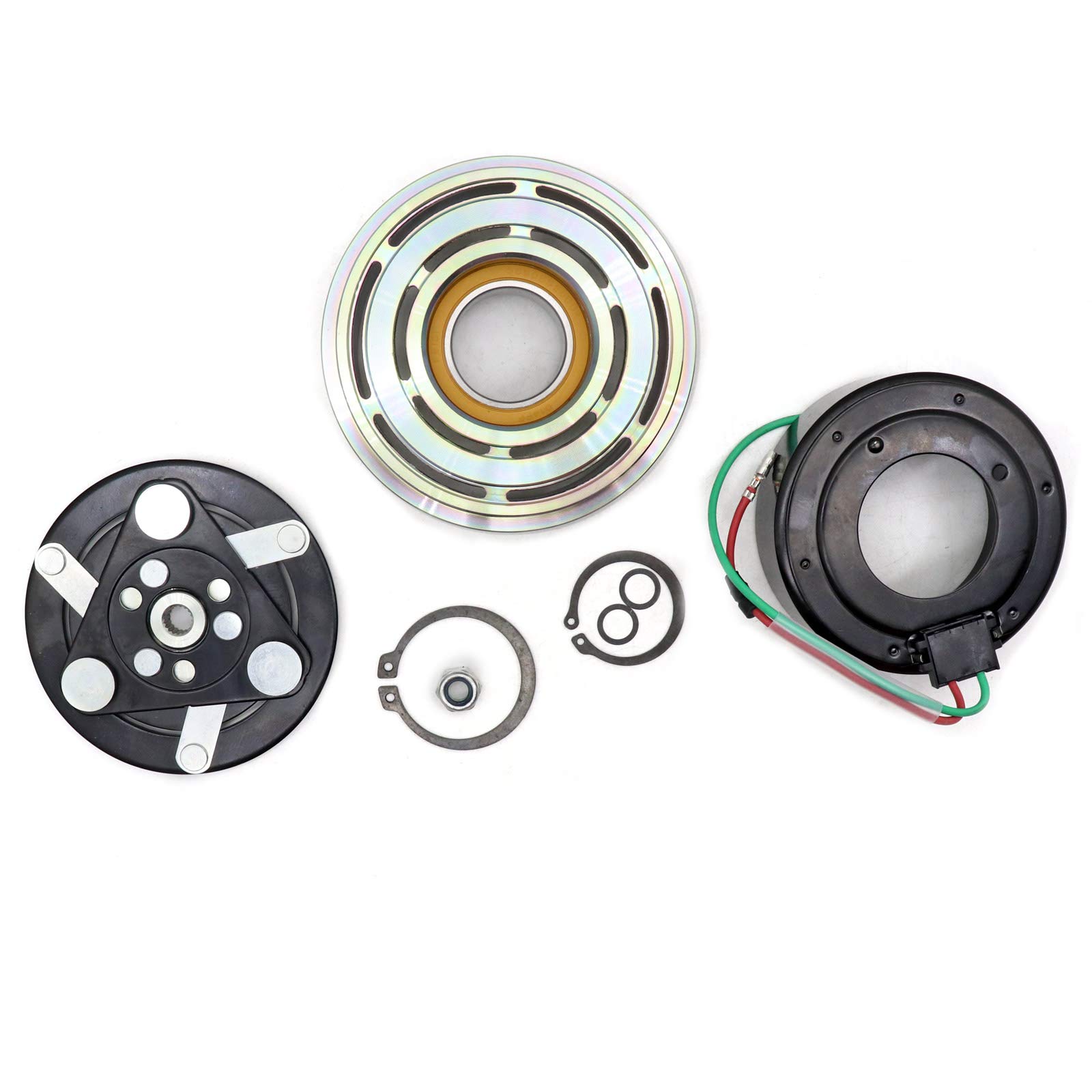 SecosAutoparts New A/C Compressor Clutch Kit for Honda Fit 1.5L 2009-2014 - Perfect for AC Repair & Summer Cooling System Maintenance