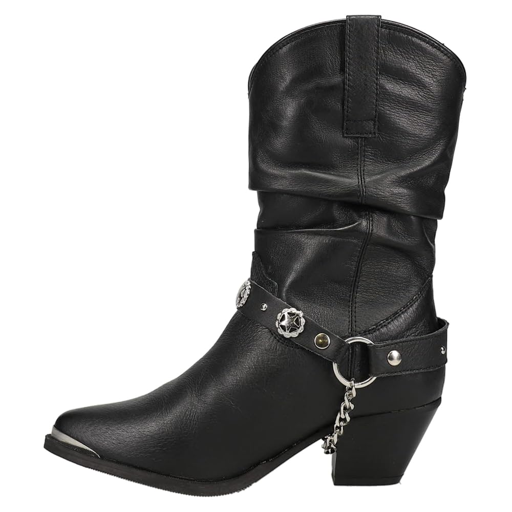 Dingo Women's Olivia Pointed Toe Pull On Casual Boots - Mid Calf, 2-3