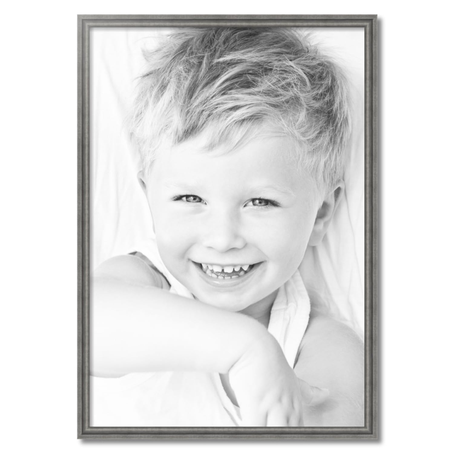 ArtToFrames 27x39 Inch Silver Picture Frame - 1.25 Inch MDF Poster Frame in Muted Cold Silver for Wall Art & Photos - Includes Economy Acrylic - Perfect for Home Decor, Office Display & Gift Giving