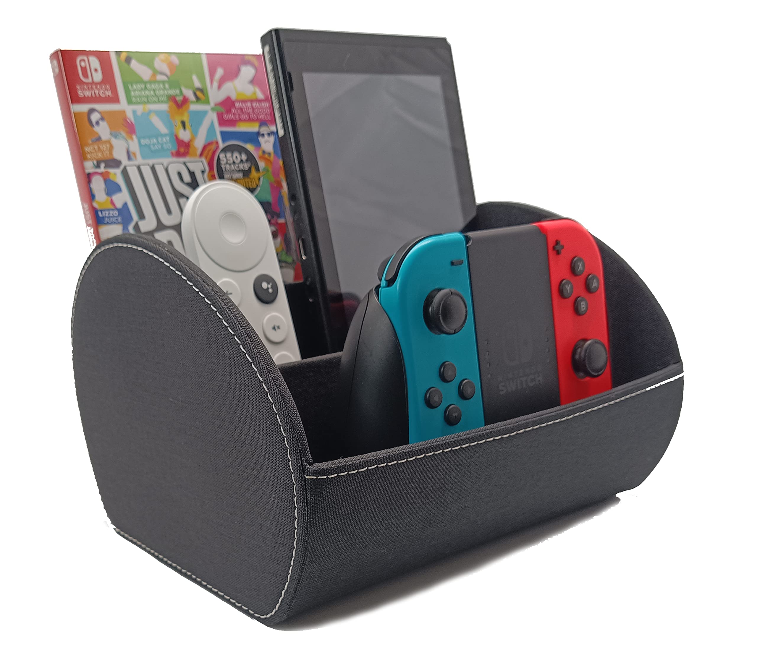 PS4 PS5 Xbox Switch Controller Stand with Charging Station - Universal Gaming Remote Holder & Organizer (CEG-31 Park & Play Black) - Perfect for Gaming Setup & Nightstand Storage