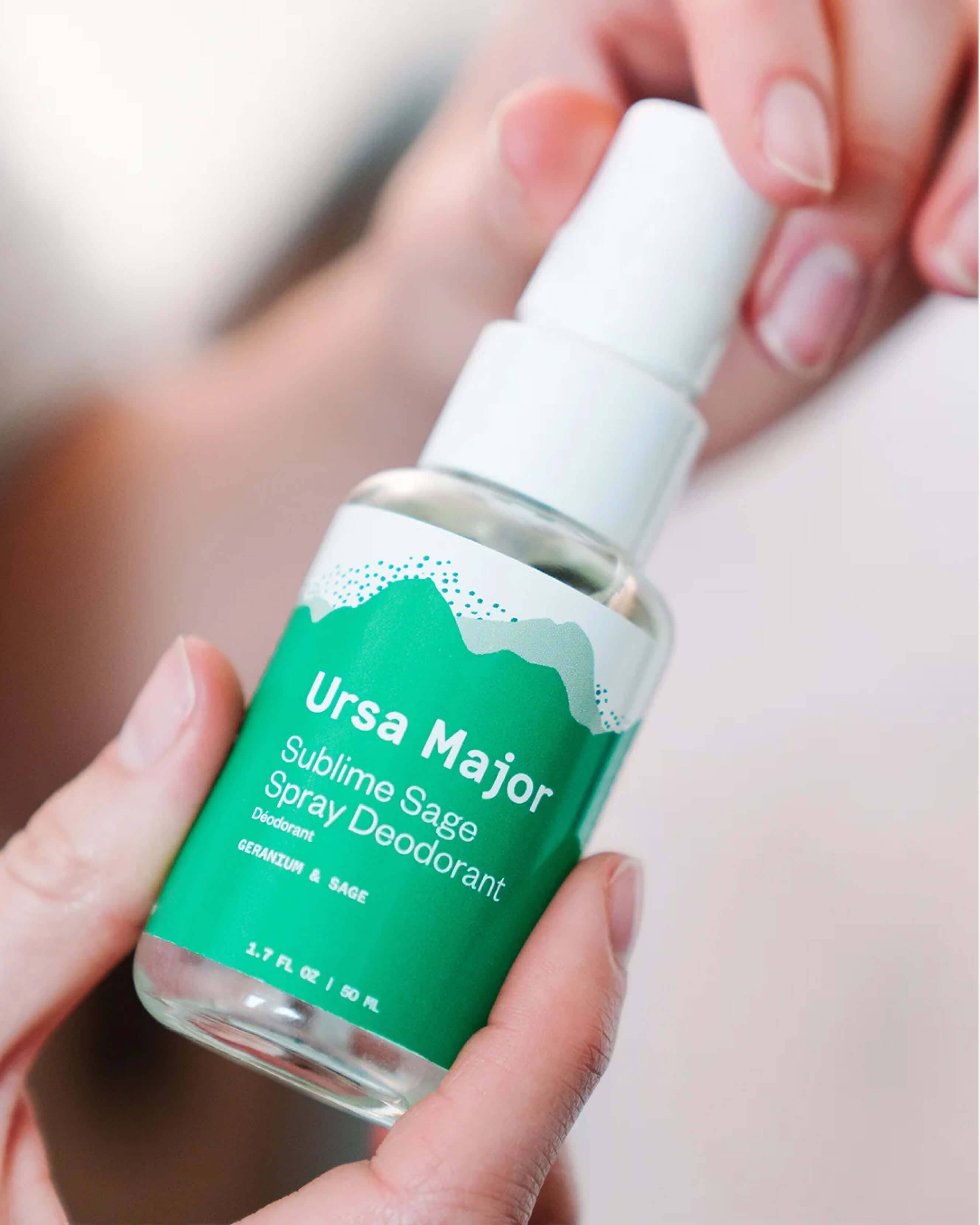 Natural Sublime Sage Spray Deodorant for Women & Men - Organic & Aluminum-Free Body Odor Protection - Perfect for Gym, Travel & Daily Freshness
