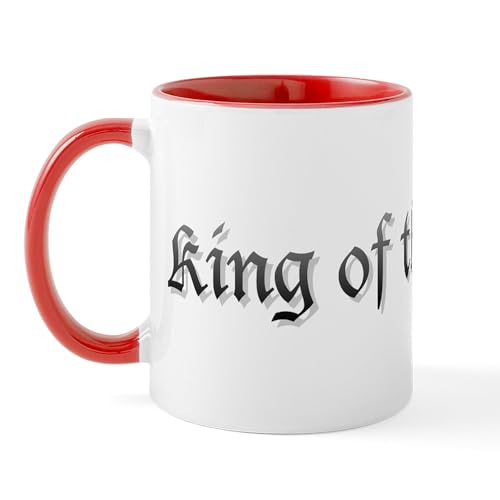 White/Red Inside - King Of The Castle Mug