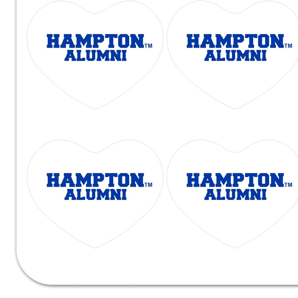 Hampton University Pirates Alumni Heart Shaped Planner Stickers - Scrapbook & Craft Supplies for DIY Projects, School Memories, and Gift Decoration