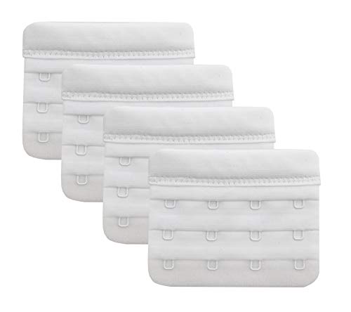 Bra Extender 4 Hooks-white