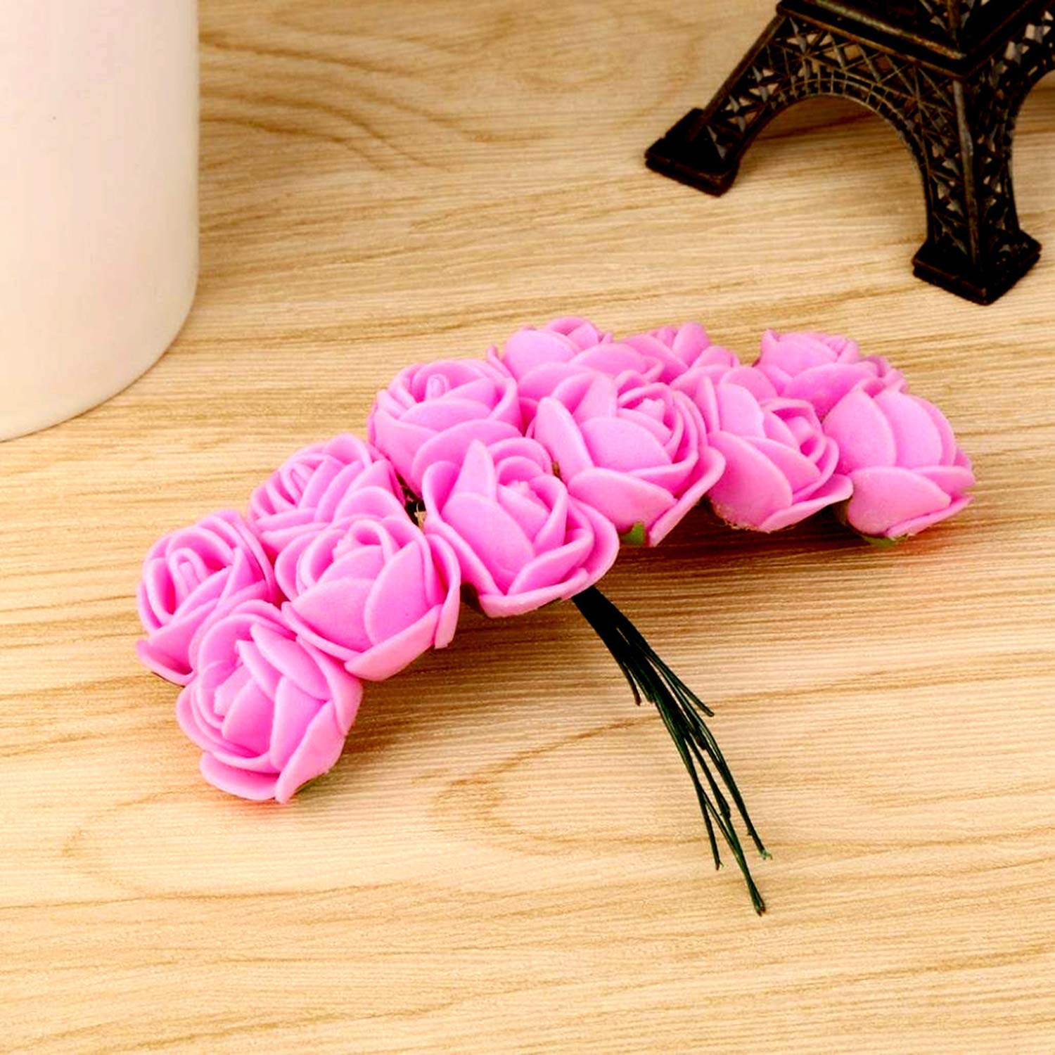 BOXO Wedding Hair Pins - Floral Hair Clips for Women, Bridal Hair Accessories, Light Pink Hair Styling Clips (10g, Pack of 1) - Perfect for Weddings, Prom, Parties & Special Occasions