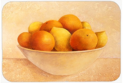 Caroline's Treasures BABE0085MP Oranges & Lemons in a Bowl Mouse Pad - Large Washable Non-Slip Desk Mat for Home Office, Gaming, Computer & Laptop Use | Perfect Hot Pad & Trivet for Kitchen or Dining Decor