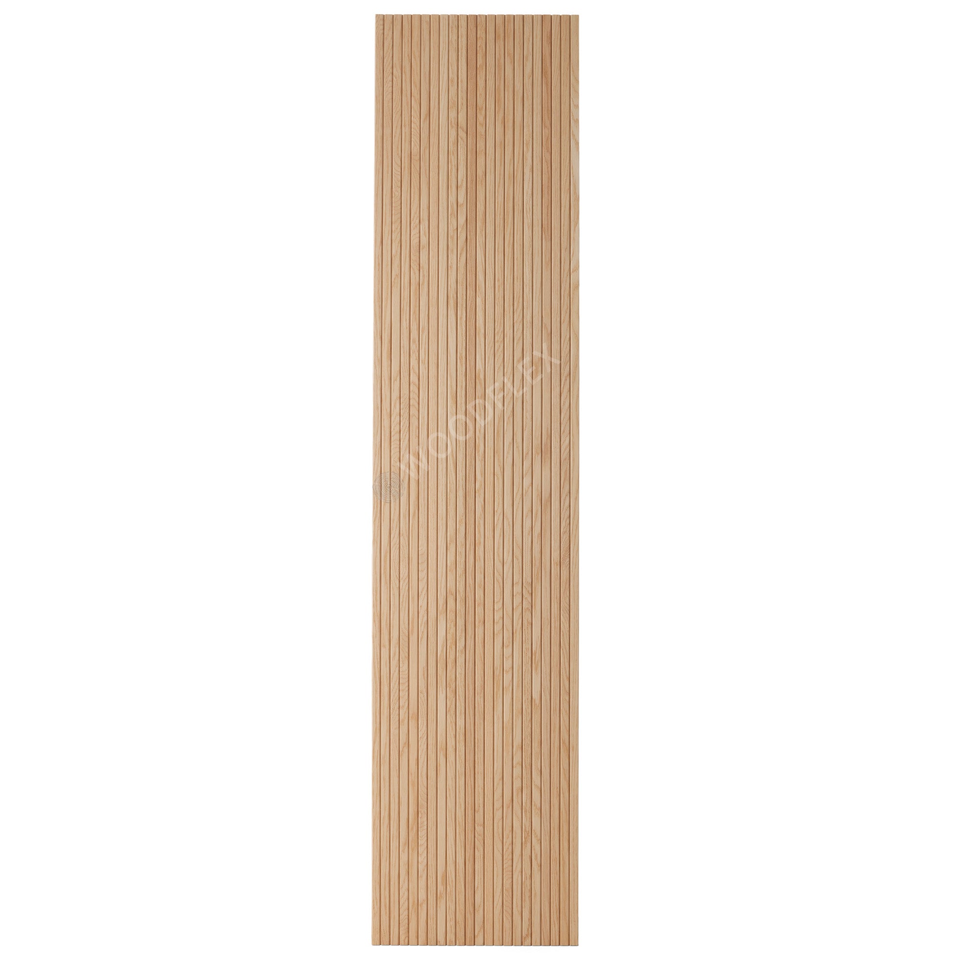Flexible Wooden Slat Wall Panel - Natural Oak Veneer - 2700mm x 600mm Trapezium Design - Modern Acoustic Room Divider for Home & Office Decor