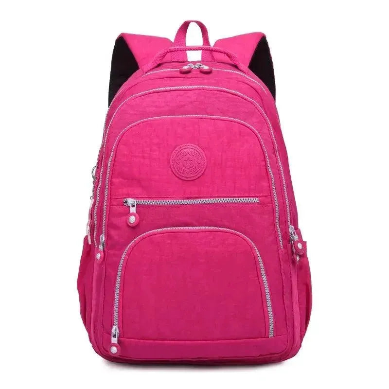 Stylish Nylon Backpack for Teens - Durable School Backpack with Multiple Pockets | Perfect for High School, College, Travel & Daily Use