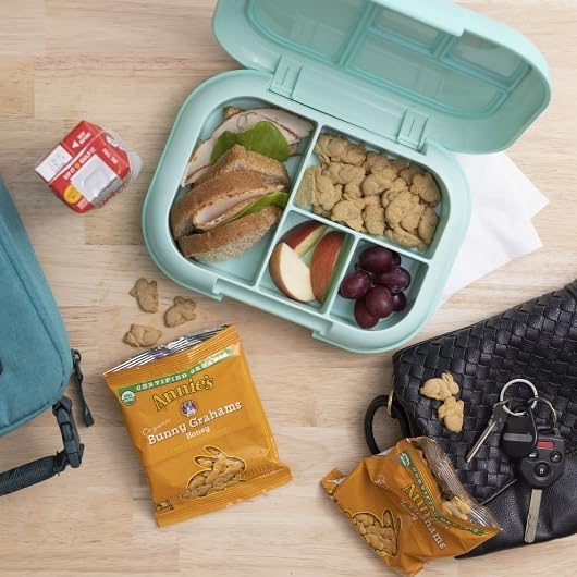Organic Bunny Graham Snacks Variety Pack - 20 Count (1.25 oz Each) - Chocolate & Honey Flavored - Non-GMO, Vegan Friendly - Perfect for School Lunches, Road Trips & Office Snacking