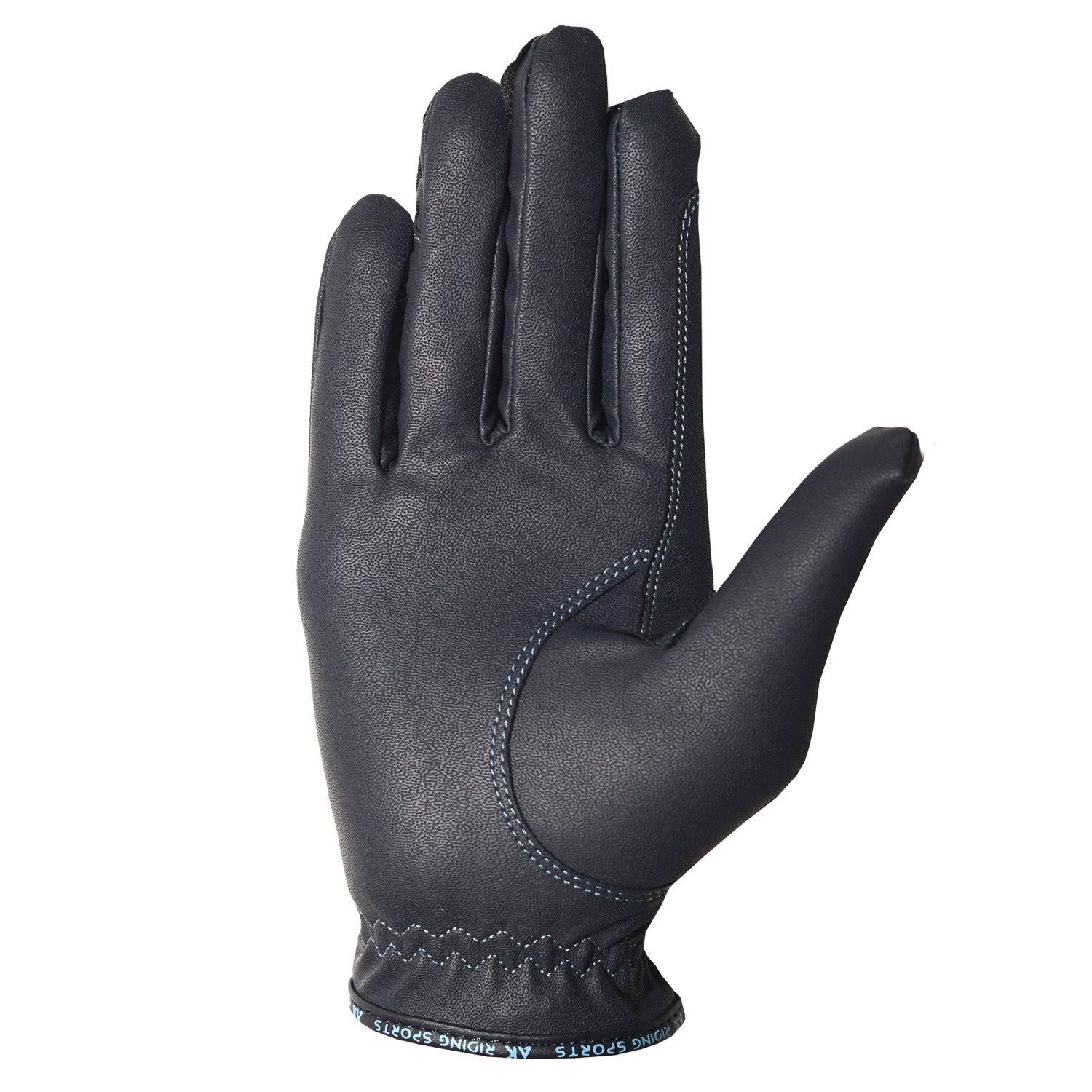 AK Horse Riding Gloves for Women, Men & Kids - Breathable Equestrian Gloves with Rhinestones (AKRS-6710) - Perfect for Dressage, Show Jumping & Trail Riding