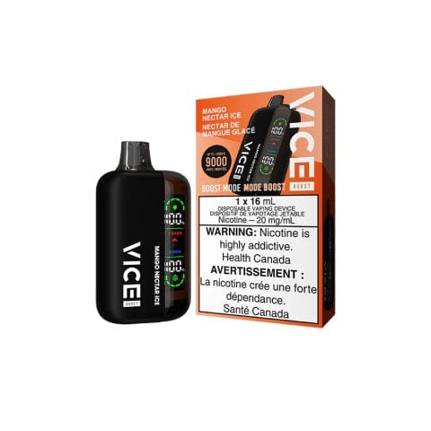 VICE BOOST Disposable Vape 9000 Puffs 16mL E-Liquid - Long-Lasting Flavor for Travel, Parties & On-The-Go Vaping