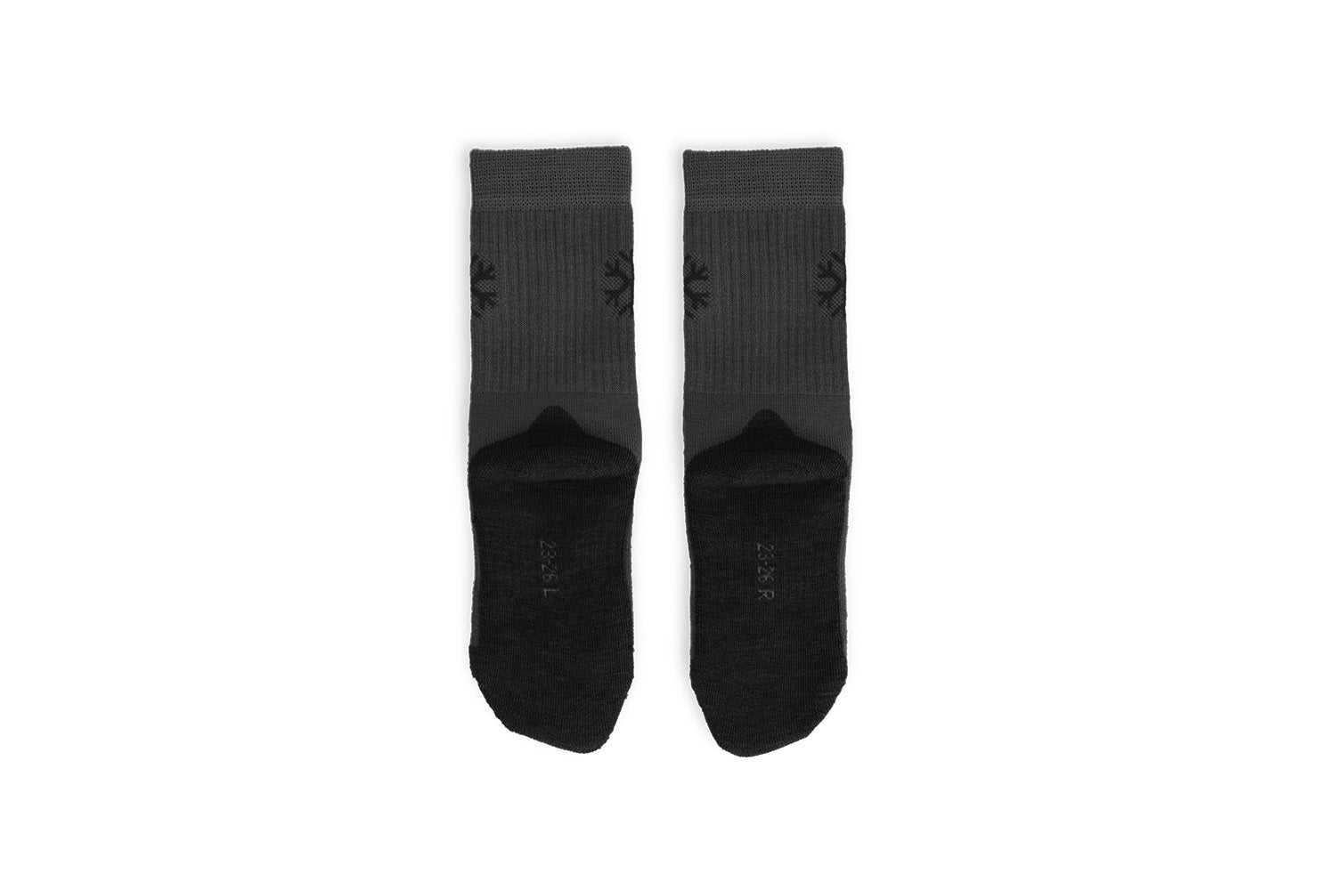 Be Lenka Kids Barefoot Socks - Soft Merino Wool Crew Socks for Boys & Girls (Grey) - Perfect for Indoor Play, Yoga & Sensory Development