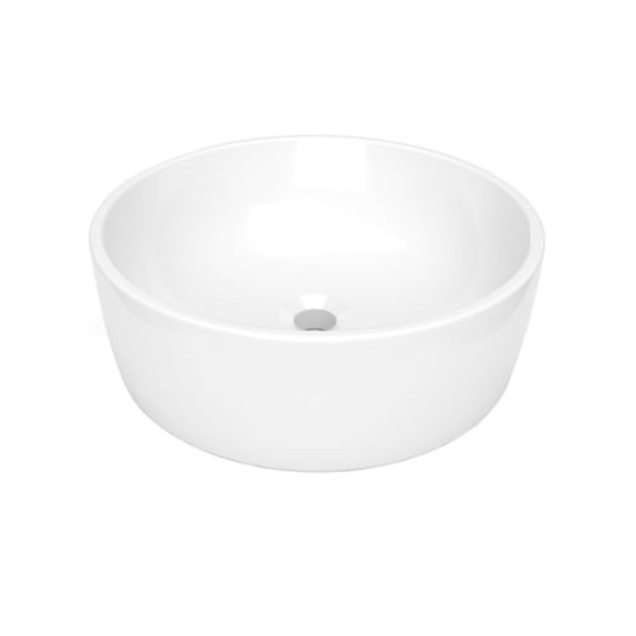 Helvex Morea Overmount Bathroom Sink - Modern White Ceramic Lavatory for Vanity & Powder Room | Perfect for Home, Hotel & Commercial Use