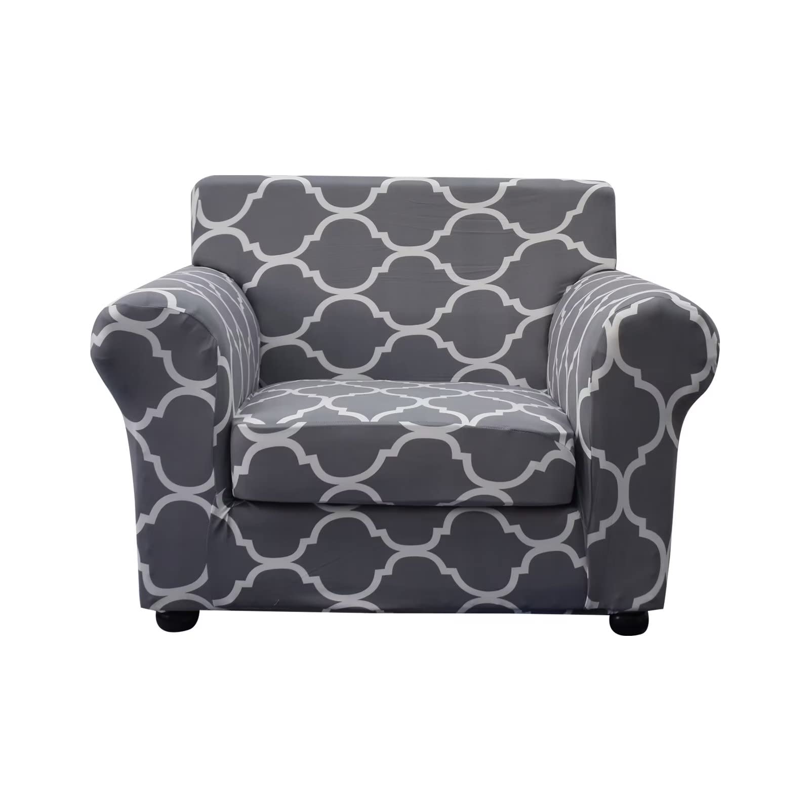 Eco-Ancheng 2-Piece Stretch Microfiber Armchair Covers - Washable Sofa Slipcover with Elastic Bottom for 1-Cushion Couches - Furniture Protector for Kids & Pets (Armchair, 05) - Perfect for Living Room, Office & Pet-Friendly Homes