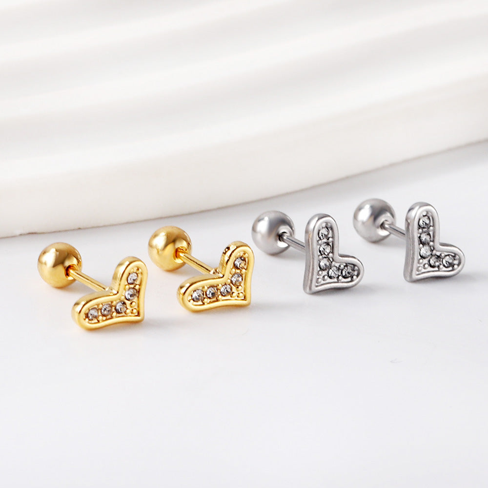 16G Tiny Bumble Bee Stud Earrings for Cartilage, Helix, Conch Piercing - Hypoallergenic Stainless Steel Ball Back Earrings for Women | Perfect for Everyday Wear, Gifts & Boho Style