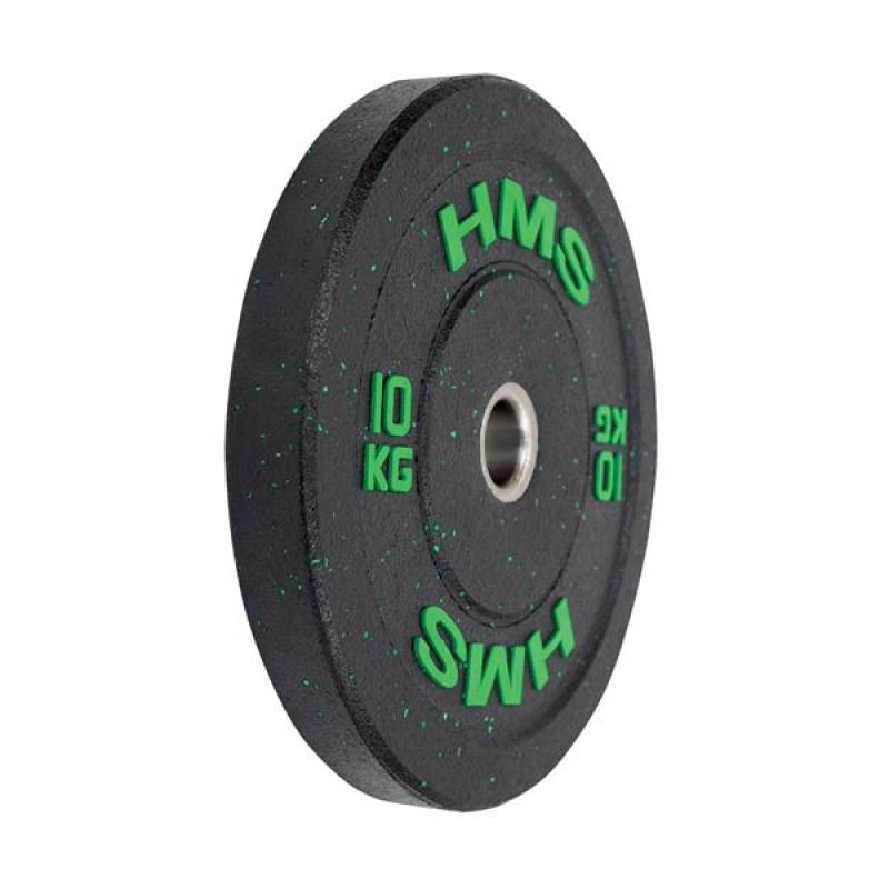 Olympic Bumper Plates 10kg (22lbs) - Green Color for Weightlifting, CrossFit & Home Gym Training - High-Quality Rubber Coated for Durability & Noise Reduction