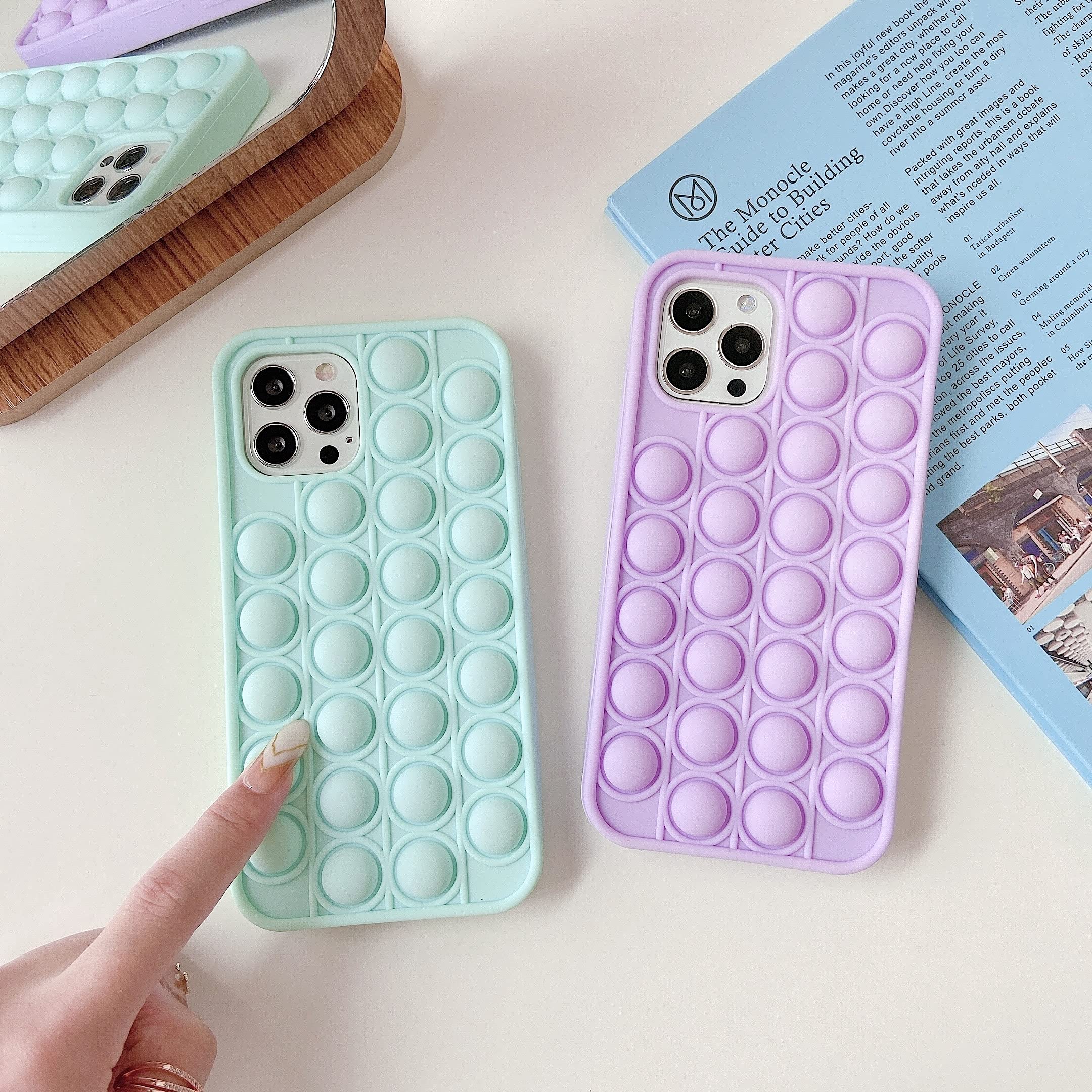 Cocomii - iPhone 11 Pro Max Fidget Case with Sensory Push Pop Bubbles - Stress Relief Phone Cover for Women, Men & Kids - Protective 6.5 inch Shockproof Case (Black) - Perfect for Anxiety Relief, Office Stress & Classroom Focus