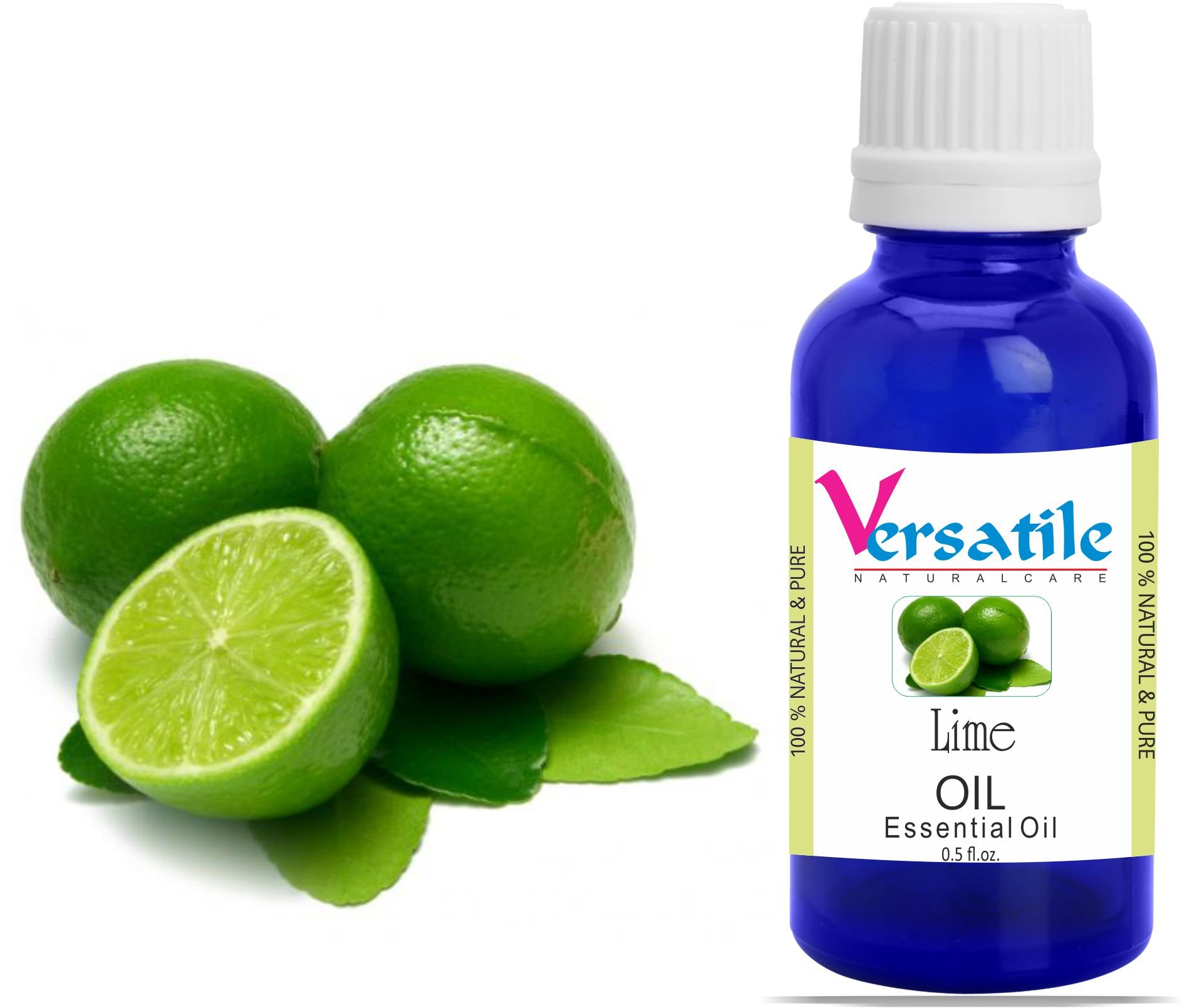 100% Pure Natural Lime Essential Oil for Aromatherapy, Diffusers & Massage - 3mL to 1000mL Bottle Size Options | Relaxation, Stress Relief & Home Fragrance