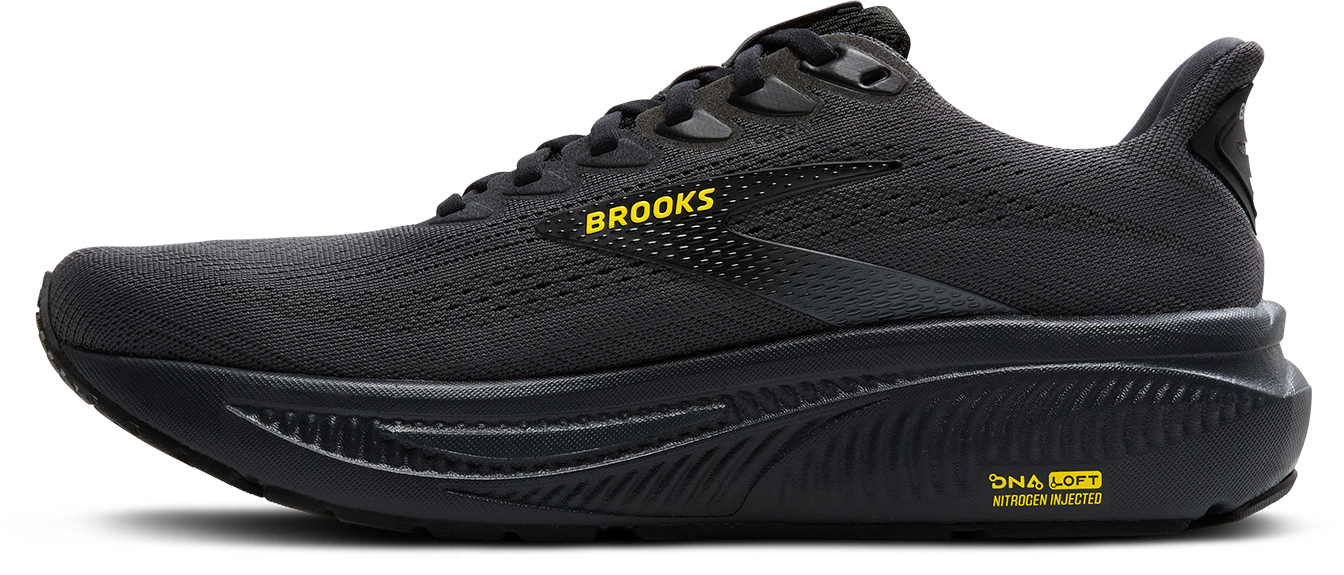Nike Men's Ghost 17 Running Shoes - Ebony/Black/Yellow - Lightweight Cushioned Sneakers for Jogging, Gym Workouts & Daily Walking