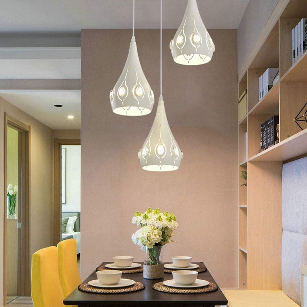 70W 3-Lights Branch-Shaped LED Modern Chandelier - Nordic Style Ceiling Light for Restaurant, Bedroom, Bar & Coffee Shop - Energy Saving Hanging Lamp for Home & Commercial Spaces