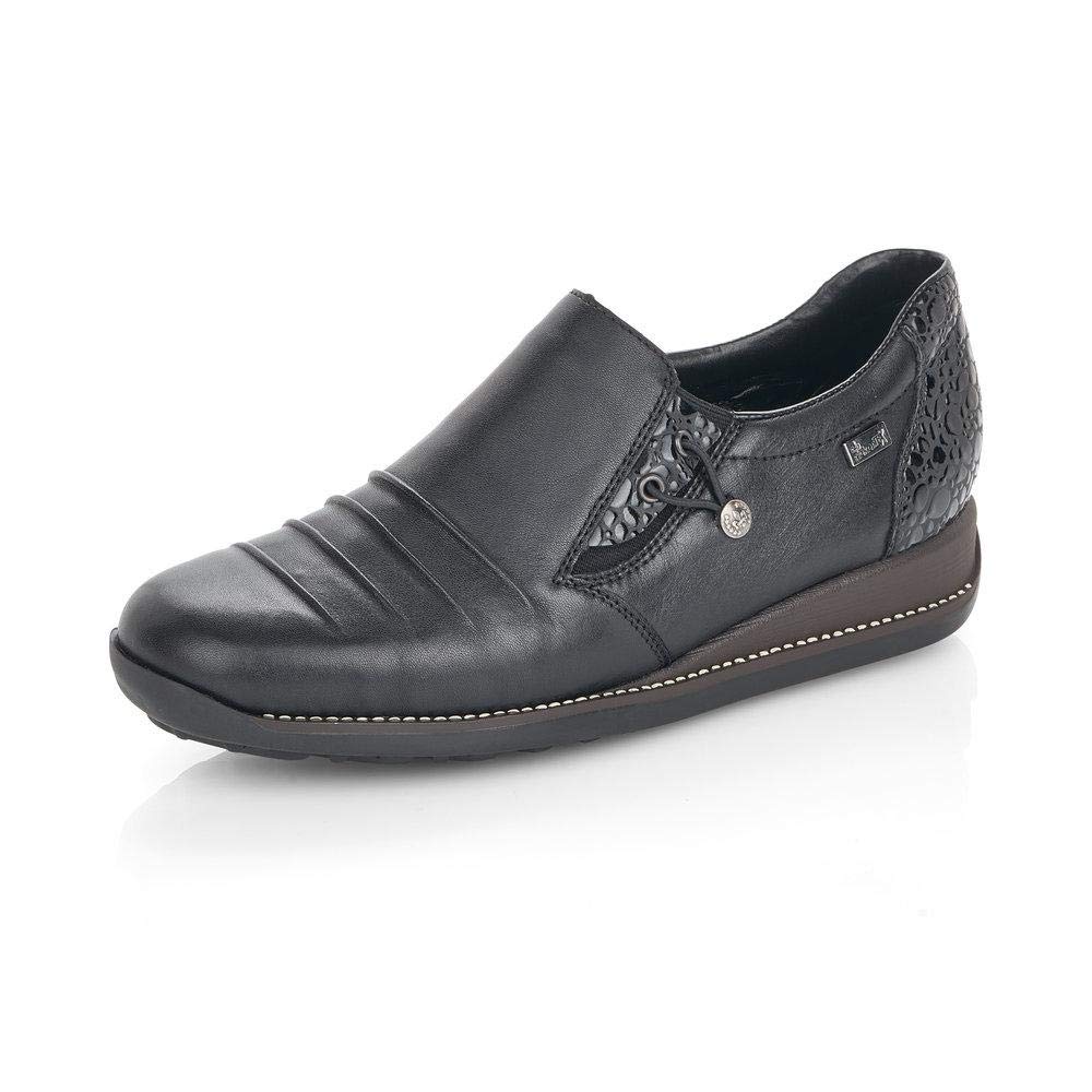 Rieker 44254-00 Women's Black Dress Pumps - Comfortable Office Work Shoes for Business & Formal Occasions