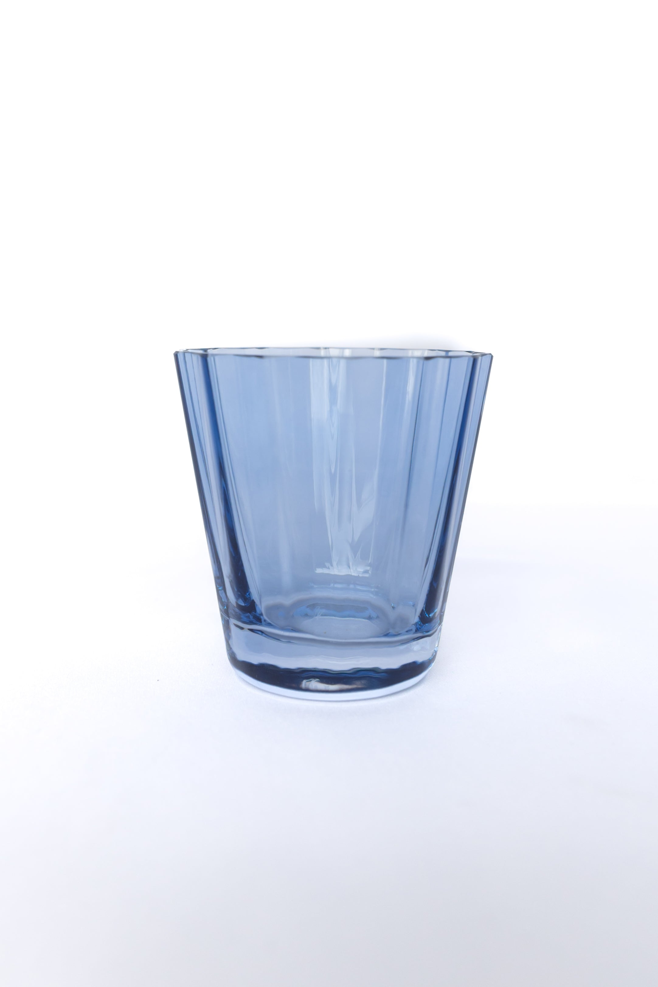 Estelle Colored Sunday Lowball Glasses - Set of 6 Cobalt Blue Drinking Glasses for Cocktails, Juice & Iced Coffee | Perfect for Home Bar, Parties & Everyday Use