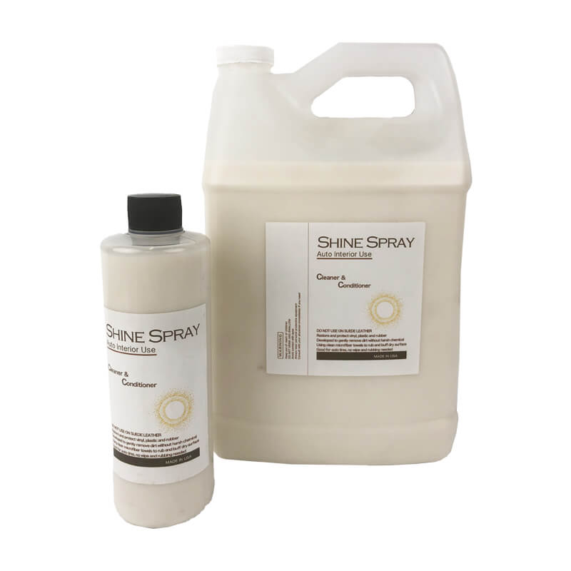 Shine Spray Leather Cleaner & Conditioner - Restores & Protects Leather Bags, Shoes, Furniture | Quick & Easy Leather Care Solution for Home & Car