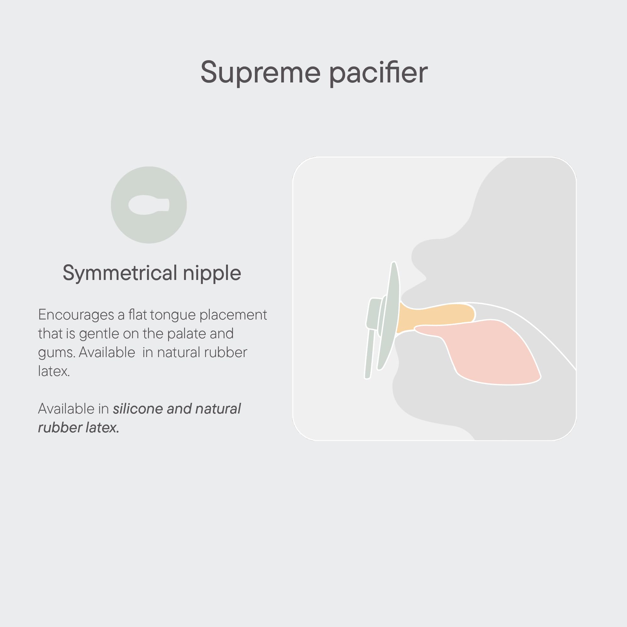 BIBS Supreme Collection Pacifiers - BPA-Free Symmetrical Nipple, Natural Rubber Latex Baby Soother (Set of 2, Vanilla/Dark Oak) for 6-18 Months | Made in Denmark | Perfect for Daycare, Travel & Comforting Fussy Babies