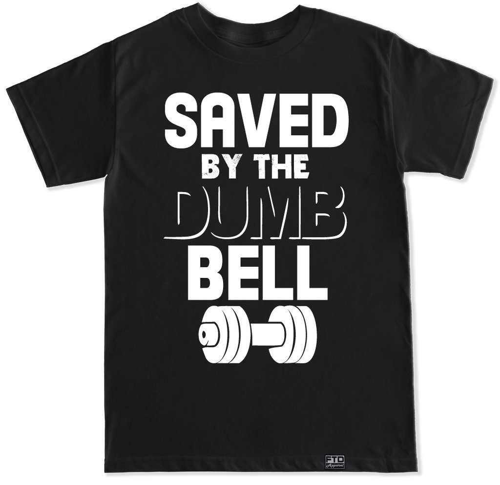 FTD Apparel Men's Gym Workout T-Shirt - Funny Dumbbell Design Fitness Tee for Weightlifting & Bodybuilding | Perfect for Gym, Workout & Casual Wear