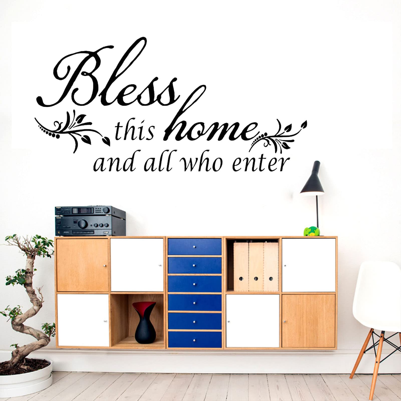 Waterproof Wall Stickers - Removable Vinyl Decals for Home Decor - Bless This Home