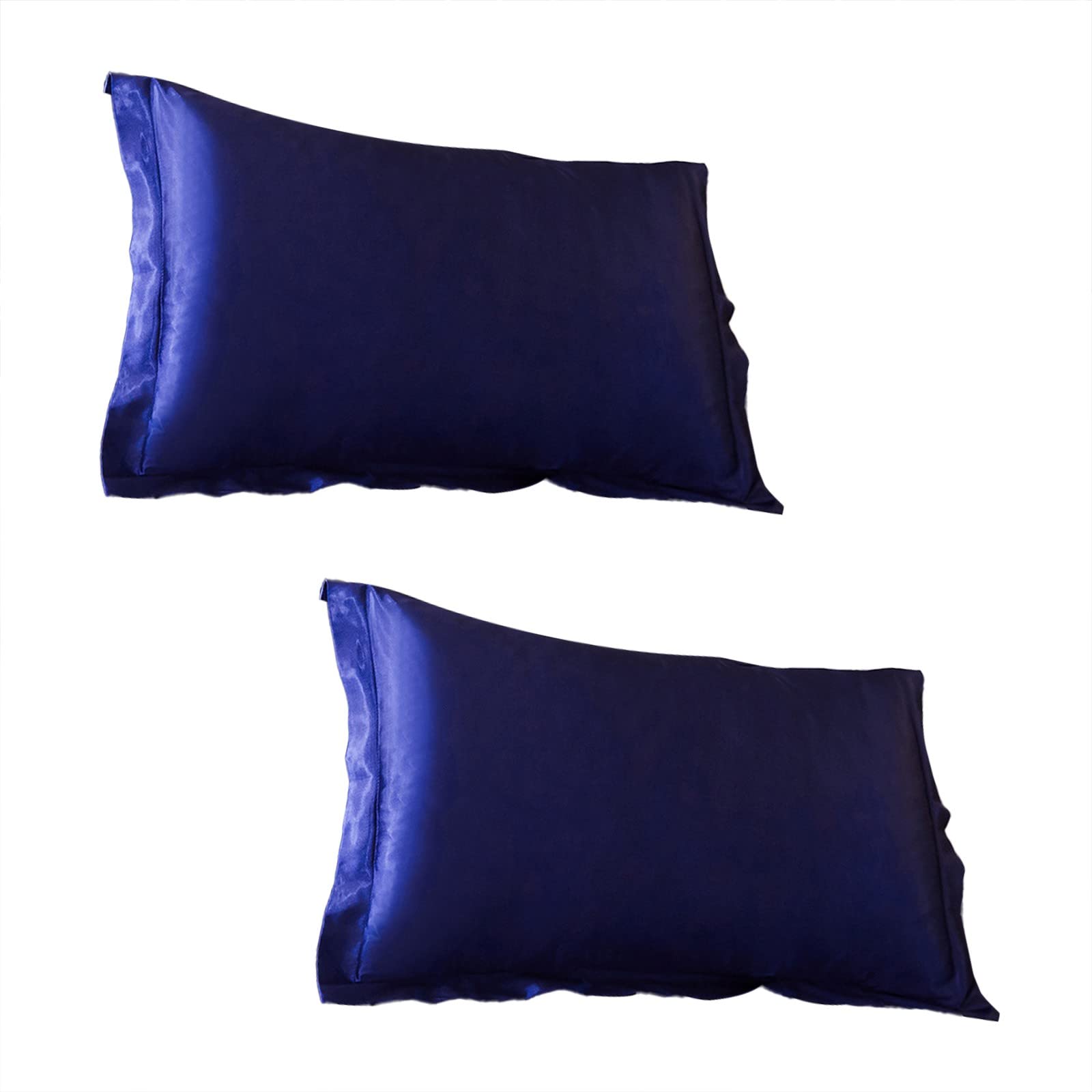 Premium Body Pillow Cover with Hidden Zipper - Solid Color Faux Silk Pillowcase 20x20 Inches - Soft Christmas Decorative Pillow Cover for Bed, Couch & Home Decor (Pink, One Size)