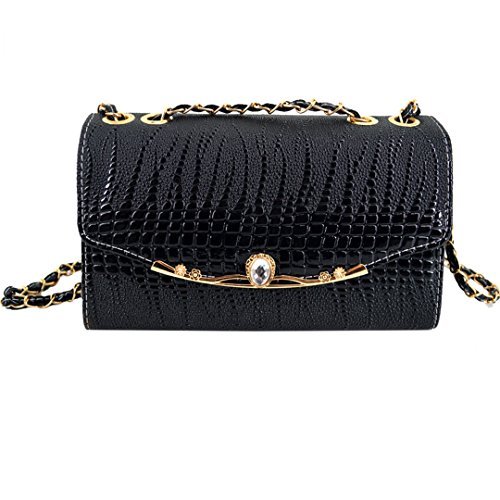 Stylish Women's Leather Shoulder Bag with Gold Chain - Quilted Crossbody Purse for Everyday Use, Work & Date Night