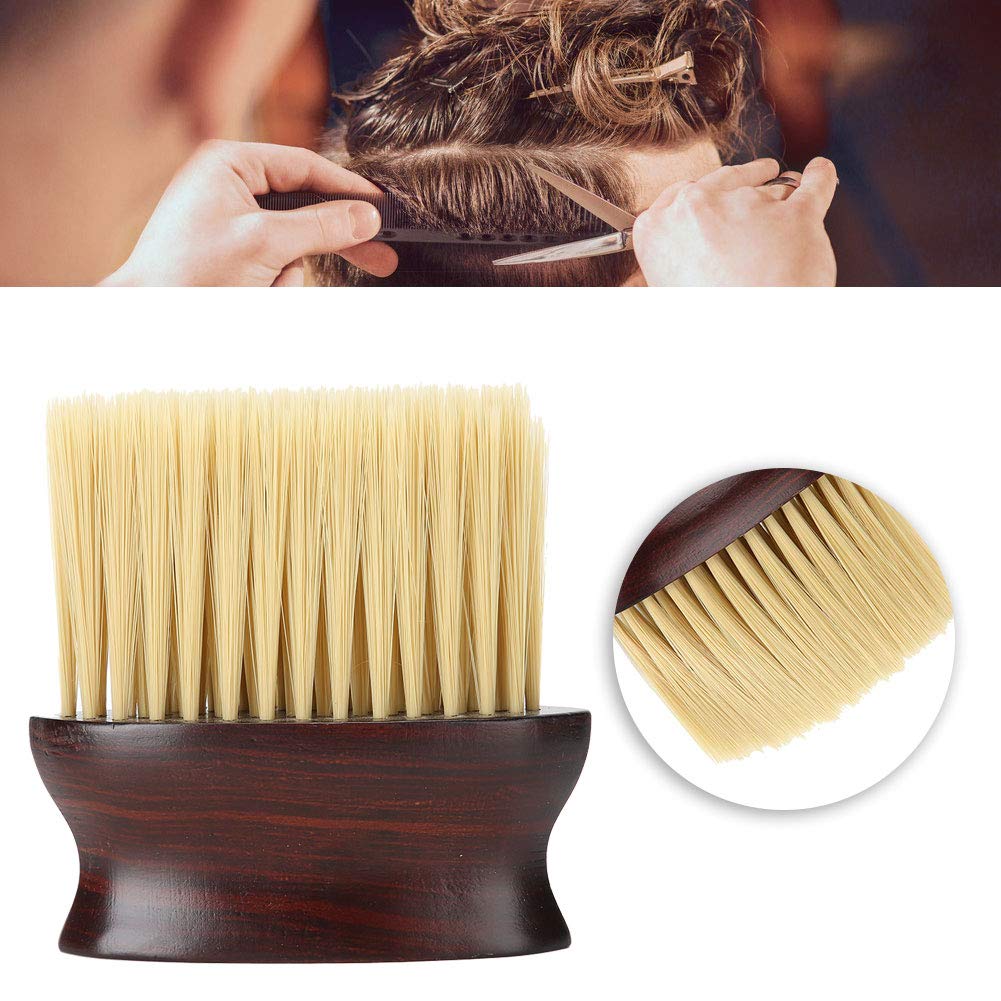 Professional Hair Cleaning Brush for Stylists - Fiber Hair & Neck Hair Removal Tool, Dust & Lint Brush for Salon & Home Use | Perfect for Barbers, Stylists & Pet Grooming
