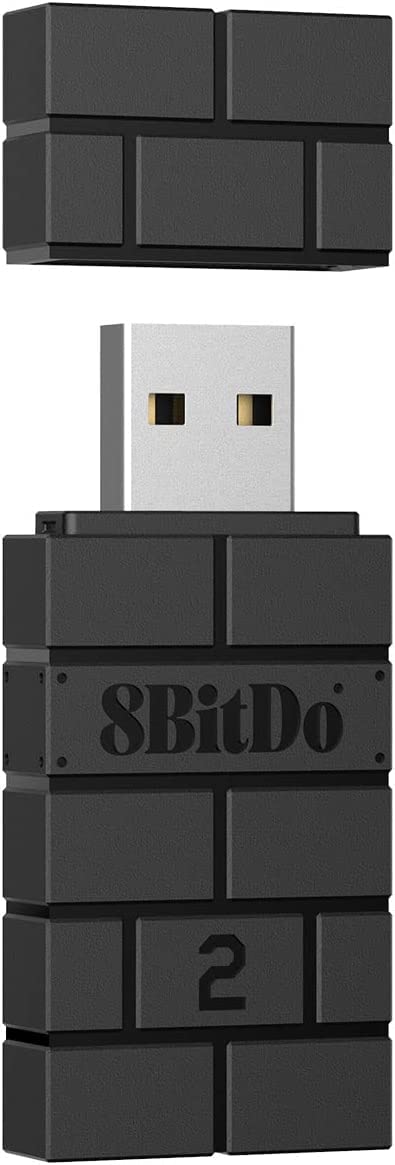 8BitDo Wireless USB Adapter 2 - Bluetooth USB Dongle for Xbox Series, Joycons, Switch Pro, PS5/PS4/PS3 Controllers | Compatible with Switch, PC, Android TV Box, Raspberry Pi & Retrofreak | Perfect for Gaming, Streaming & Retro Console Emulation