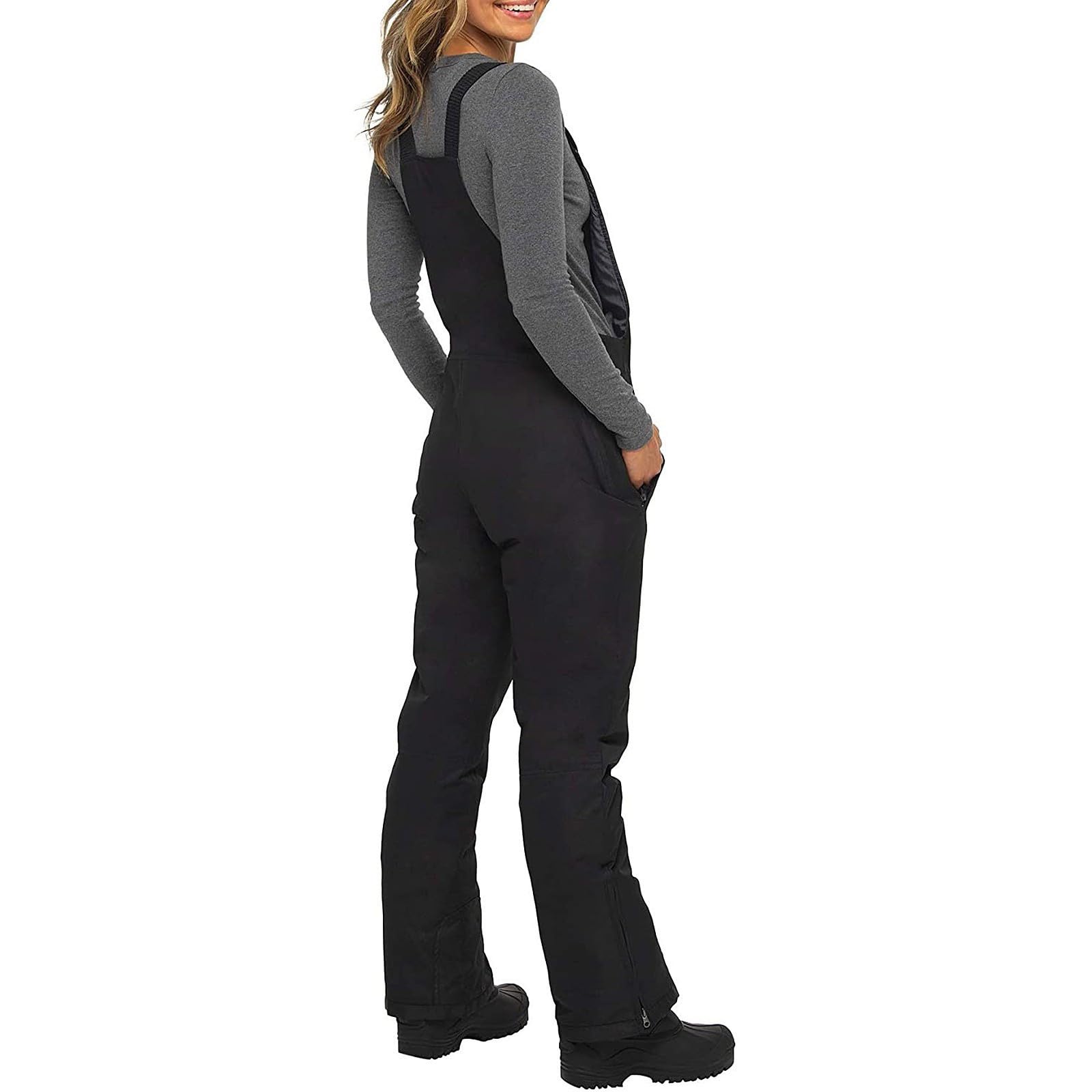 Women's Insulated Waterproof Snow Bibs - Windproof Ski Overalls with Pockets for Snowboarding & Winter Sports | Perfect for Skiing, Snowboarding & Cold Weather Adventures