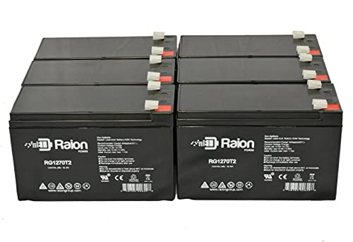 Raion Power 12V 7Ah AGM Sealed Lead Acid Battery - Replacement for Altronix SMP3PMCTXPD4 Security Systems (6 Pack) - Perfect for Home Alarm, CCTV, and Backup Power Applications