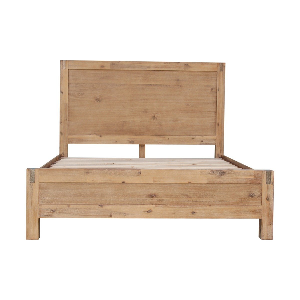 Luxe Nowra King Single Size Solid Wood Acacia Bed Frame in Oak Finish - Perfect for Modern Bedrooms & Guest Rooms